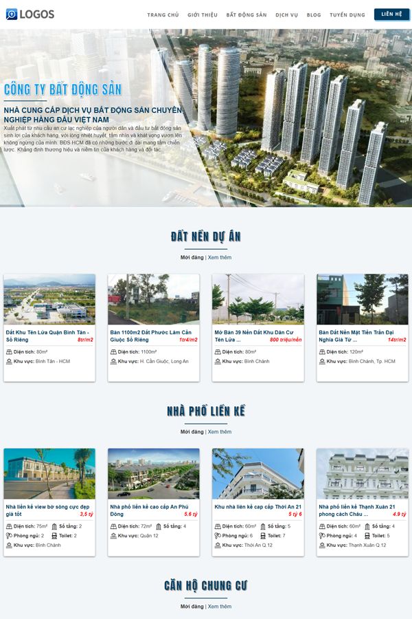 Website Dịch Vụ Bất Động Sản, Ký Gửi Mua Bán Nhà Đất Mẫu 25